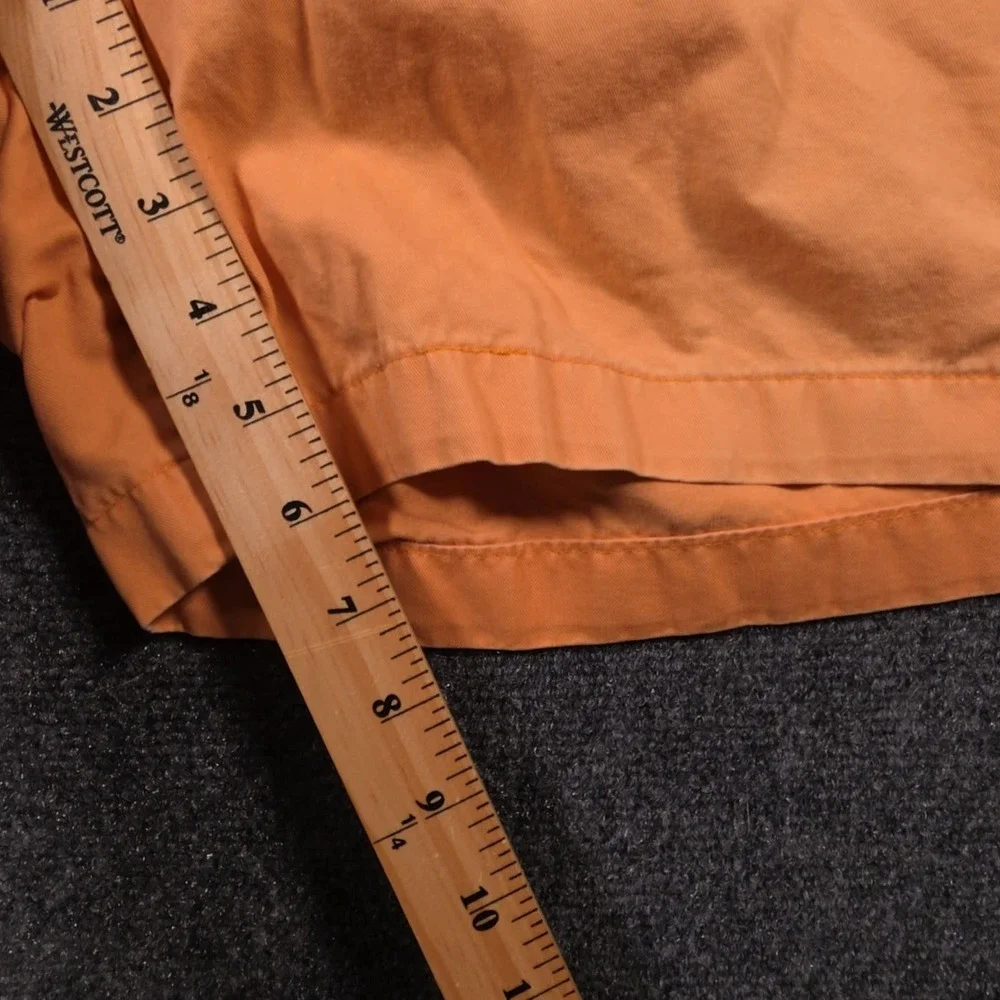 Bills Khakis Parker Shorts Mens 42 Orange Standard Fit Chino Flat Front USA Made